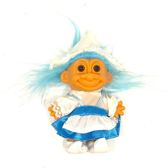 Russ Holland Troll My Lucky Trolls Around the World Light Blue Hair Netherlands - Picture 1 of 6